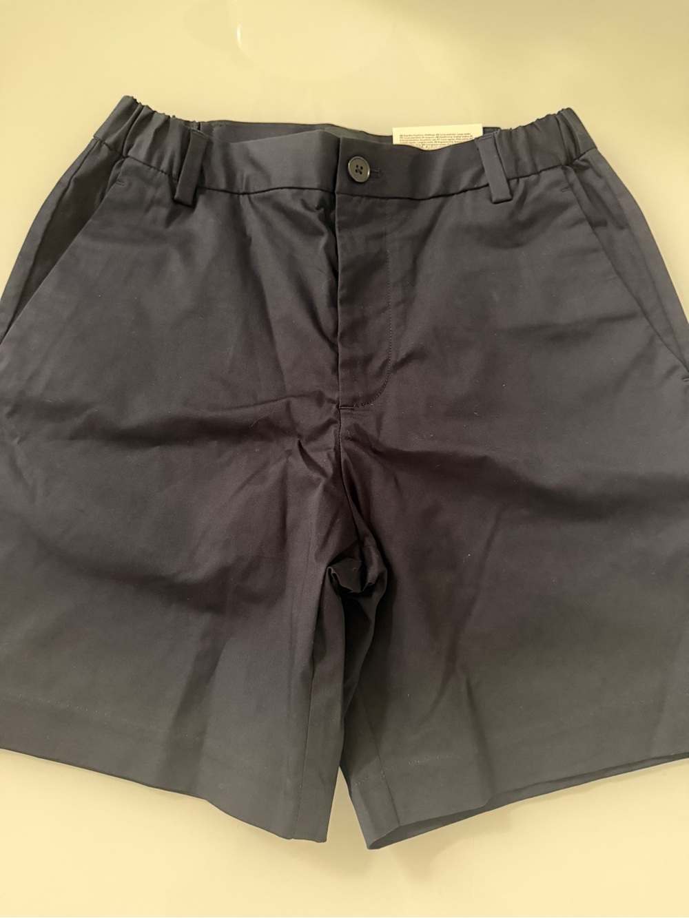 H&M Navy Blue Flat-Front Men's Shorts